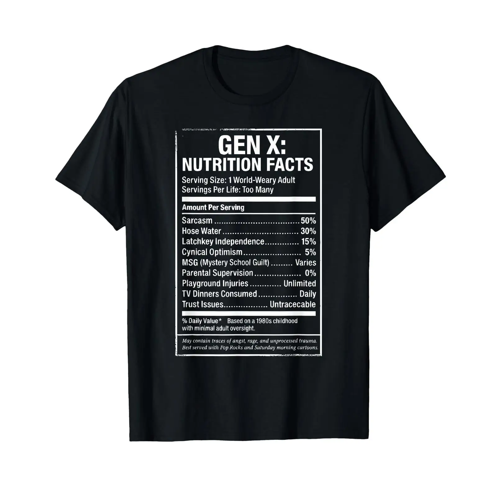 X Nutrition - Футболка с пародийным принтом «Легенда 80-х»