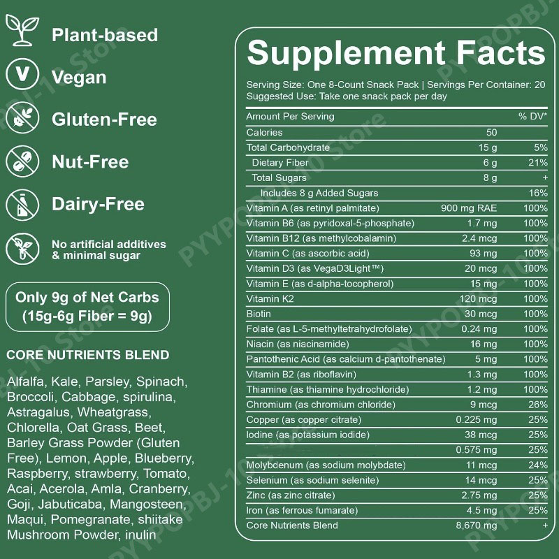 Органические жевательные конфе – обзор и цена Multivitamin Gummy Adult