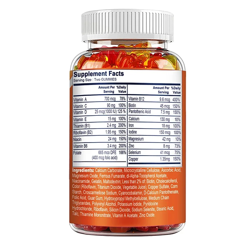 Женские мультивитаминные марме – обзор и цена Multivitamin Gummy Adult